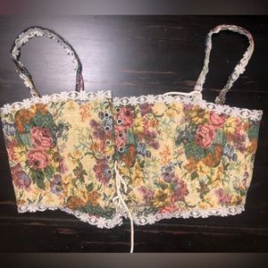 Floral corset bustier size L